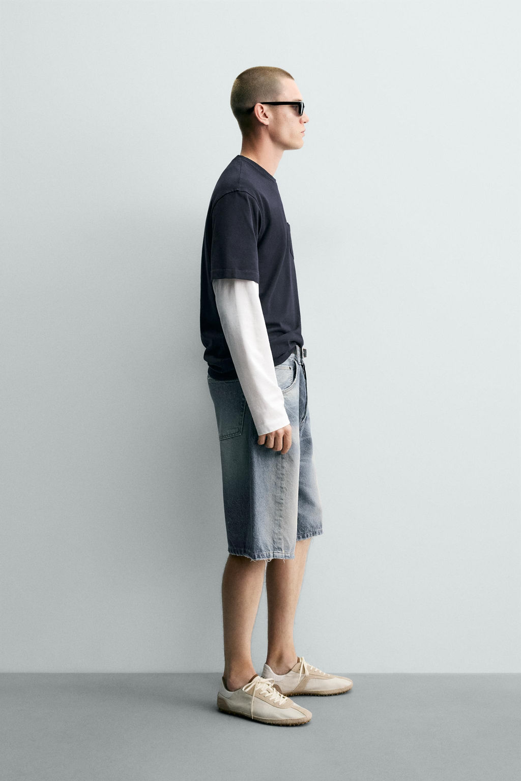 BERMUDA DENIM BAGGY FIT / Carb?n - Zara фото 4
