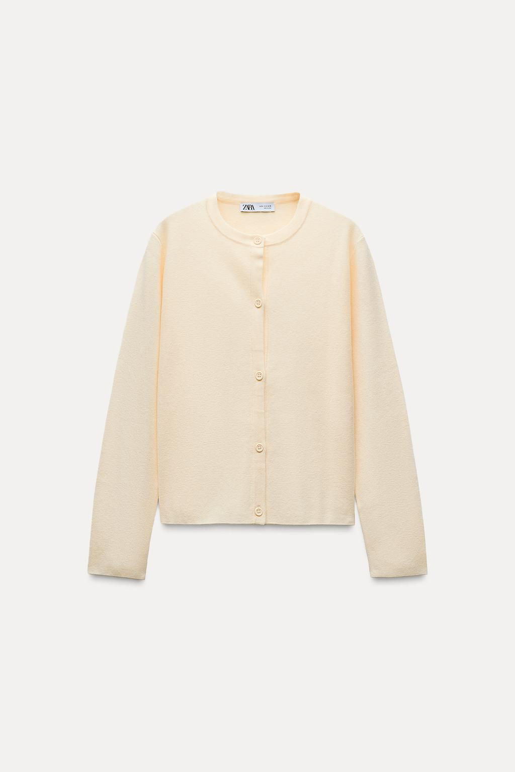 PLAIN KNIT CARDIGAN - Zara фото 3