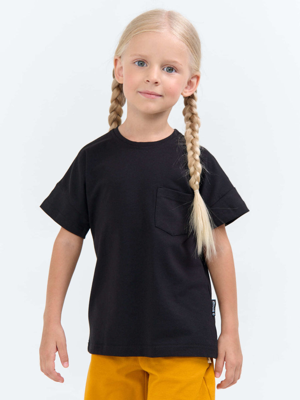 Футболка базовая "Уголь" с карманом