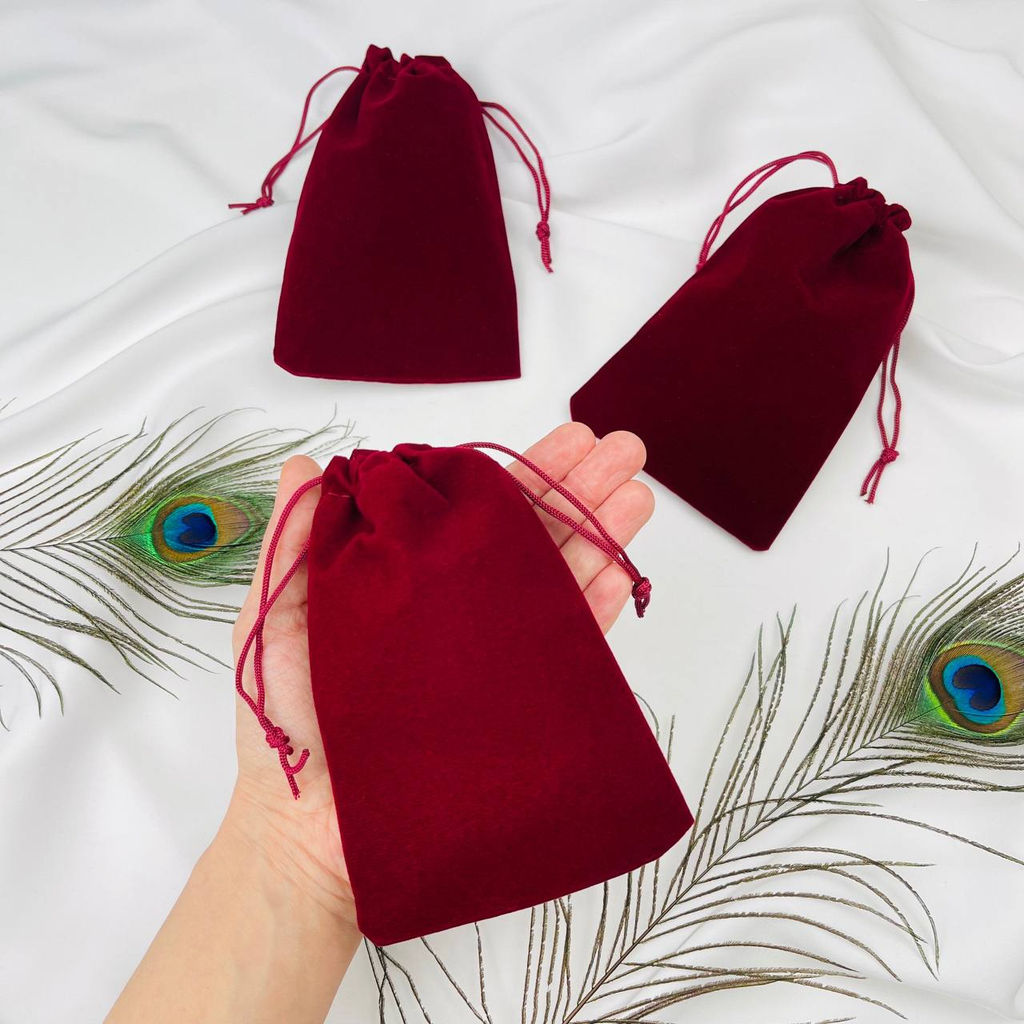 Мешочек: Бархат бордовый (5 шт)
