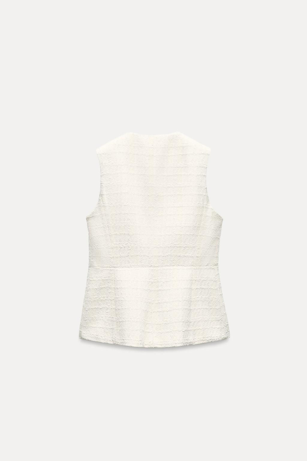 LONG TEXTURED WAISTCOAT - Zara фото 5