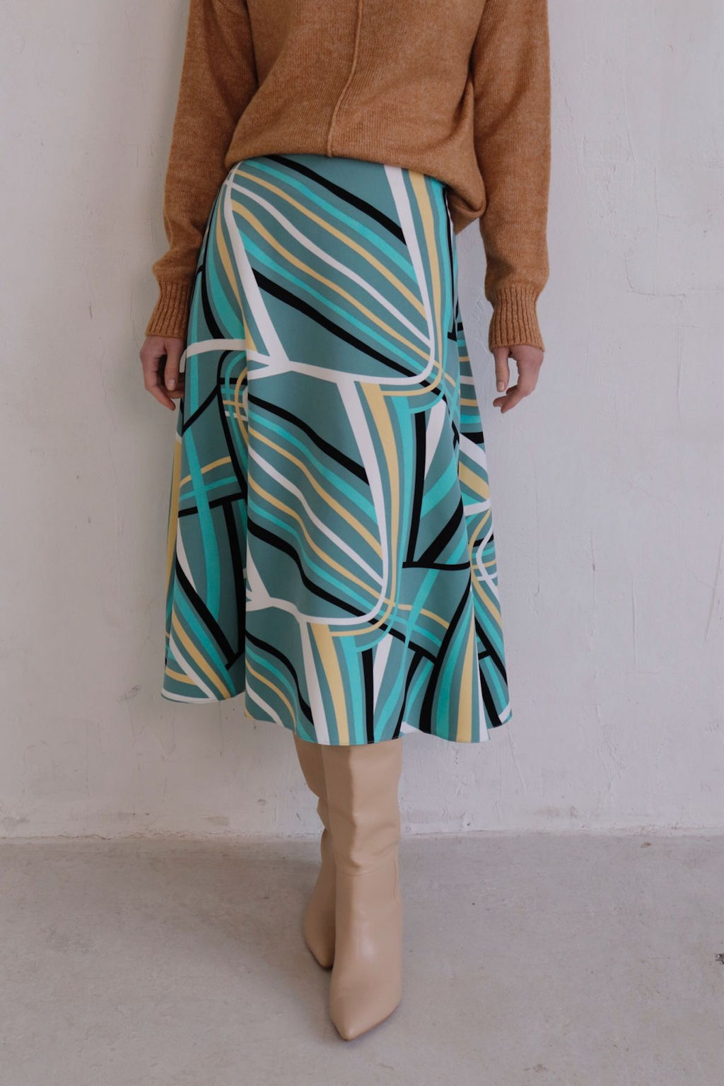 Юбка А-силуэта с принтом - Martichelli фото 7