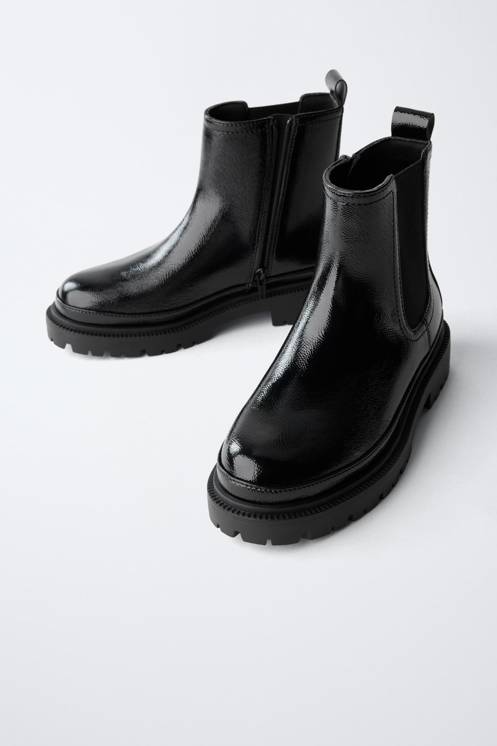 PATENT ANKLE BOOTS - Zara фото 3
