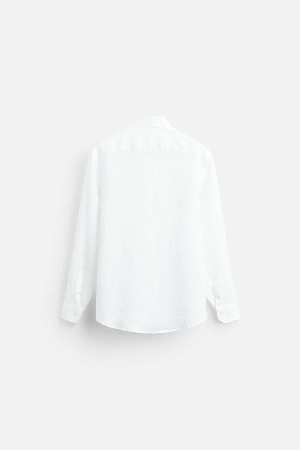 100% LINEN SHIRT - Zara фото 7