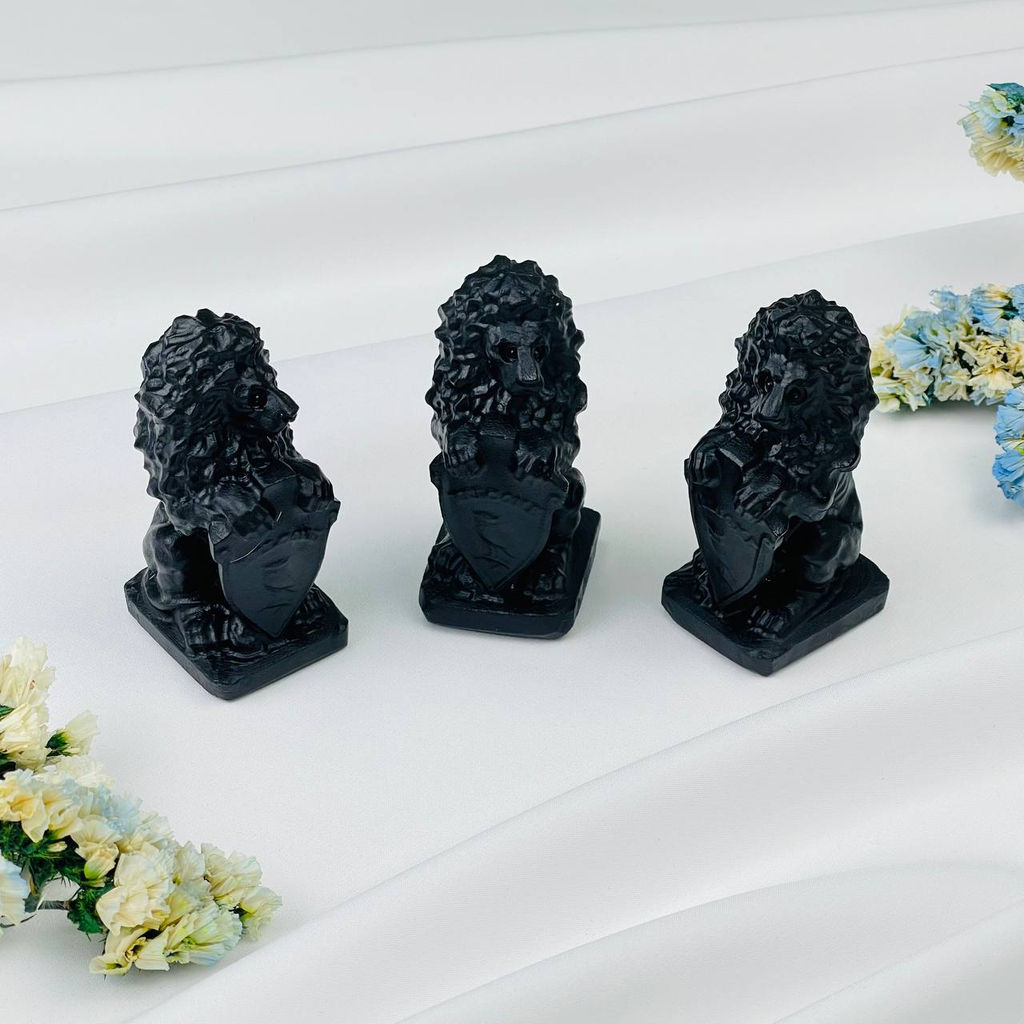 Статуэтка Лев из Обсидиана