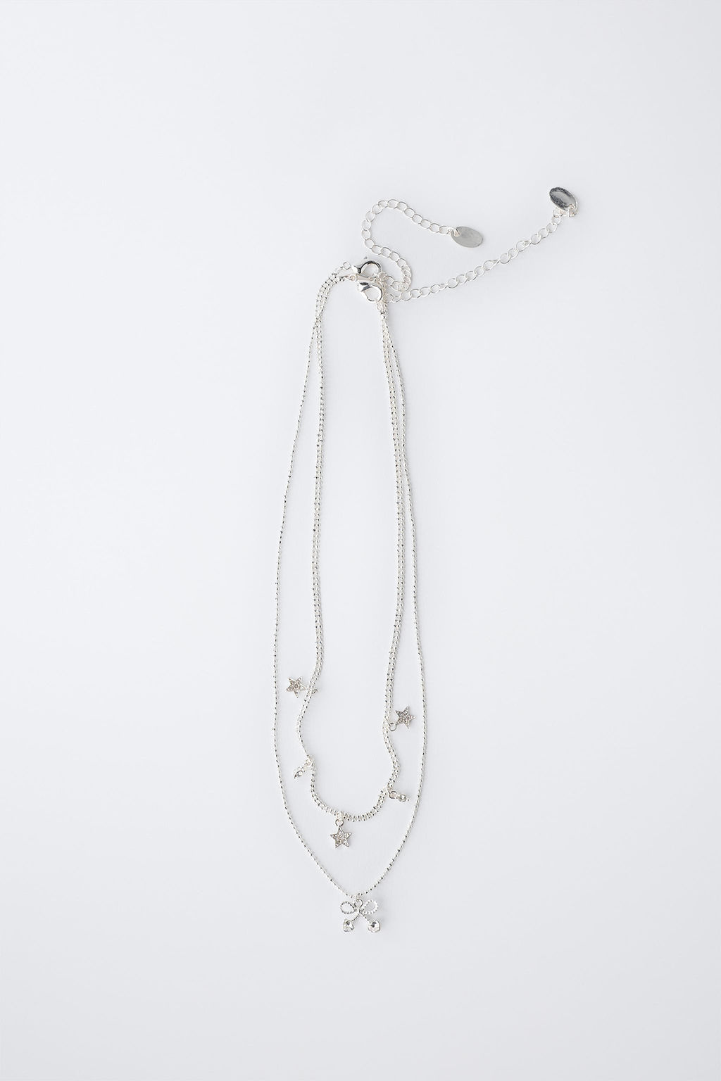 PACK OF TWO NECKLACES WITH STARS AND CHERRY PENDANT - Zara фото 4