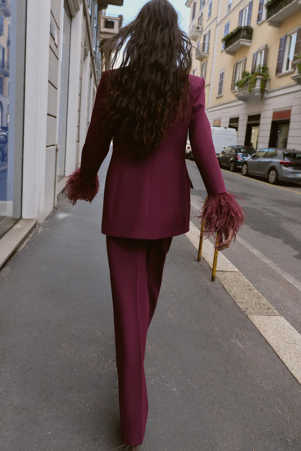 FEATHER CUFF BLAZER - Zara фото 6