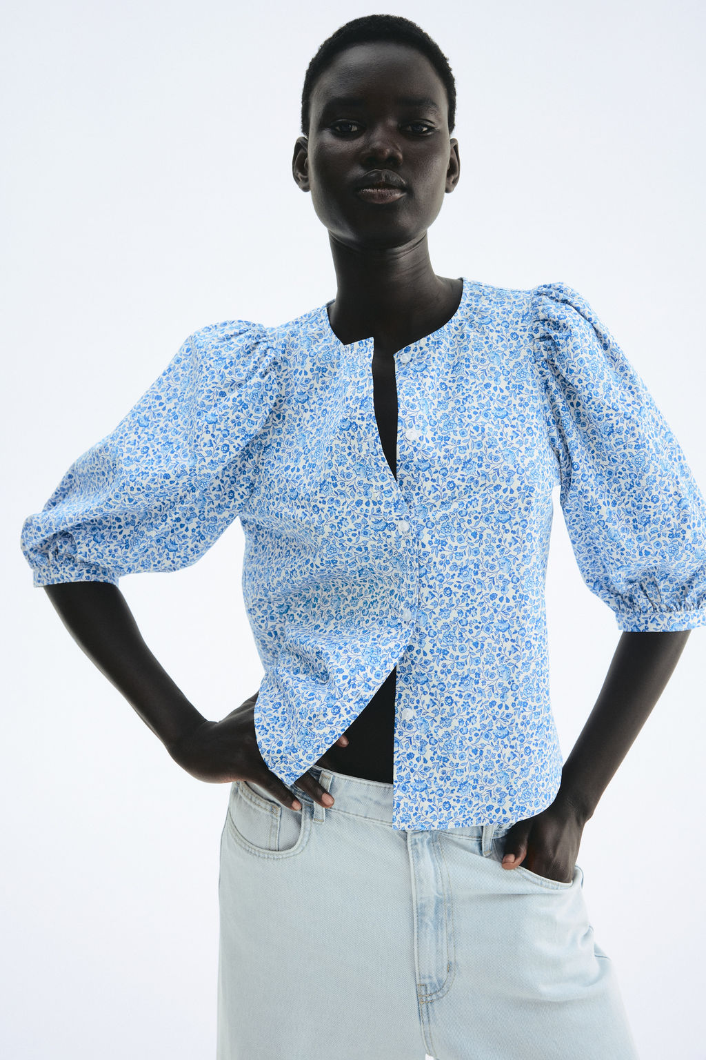 Blusa de popelina - H&m фото 4