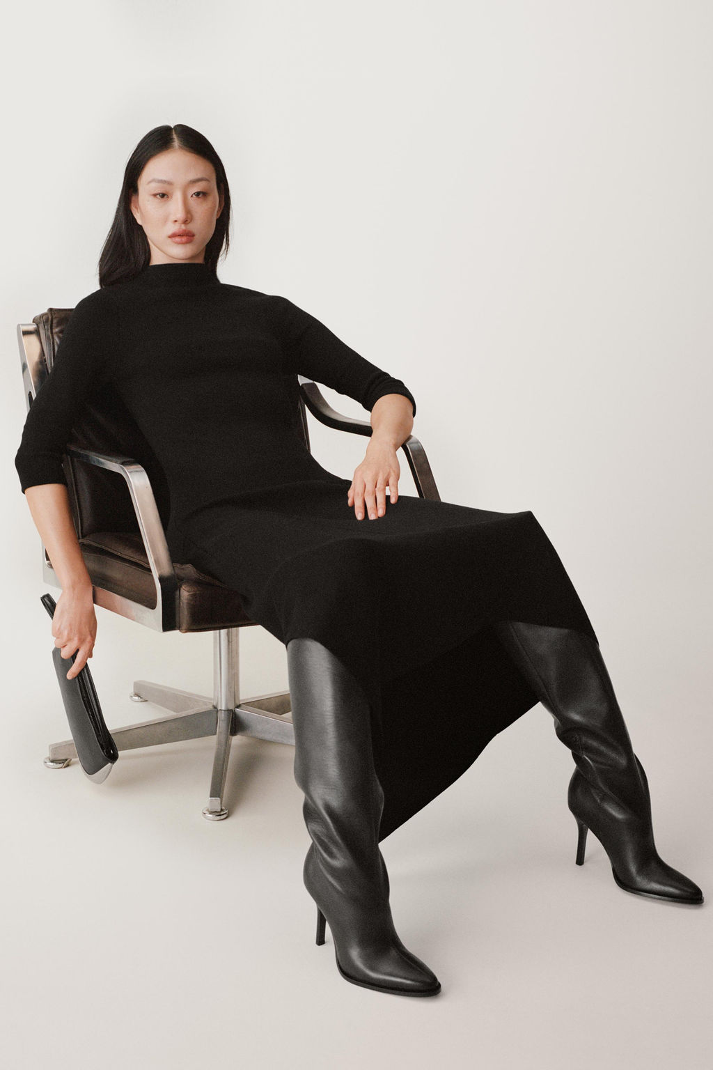 WOOL BLEND ASYMMETRIC DRESS 50TH ANNIVERSARY - Zara фото 7