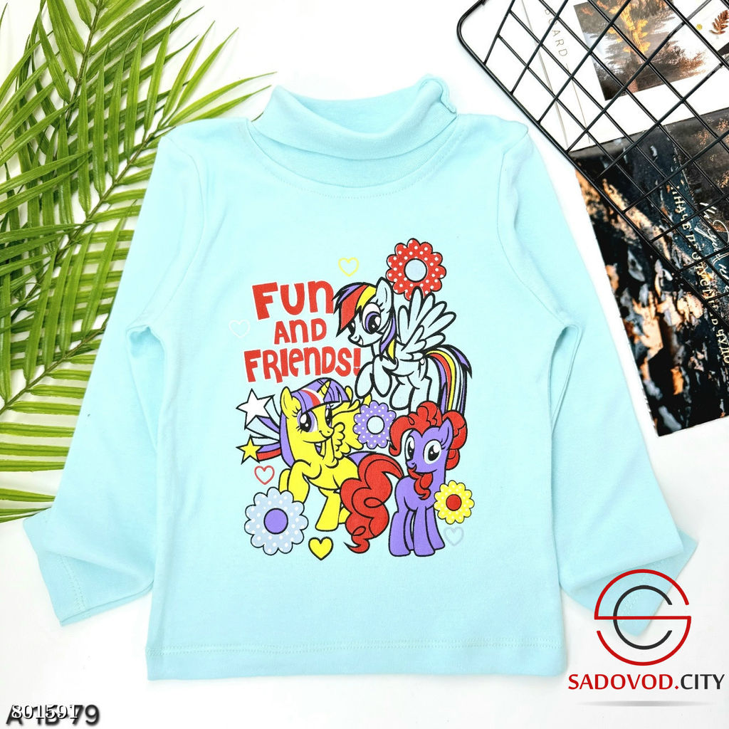 Водолазка для девочки с рисунком