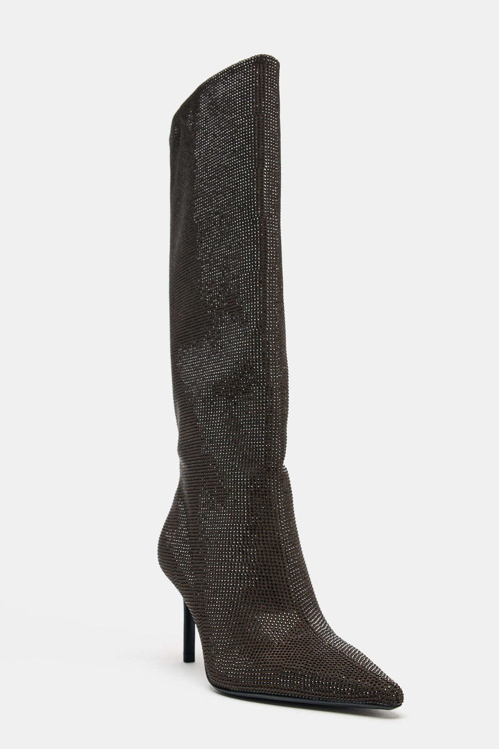 KNEE-HIGH BOOTS WITH SPARKLY DETAILS - Zara фото 6
