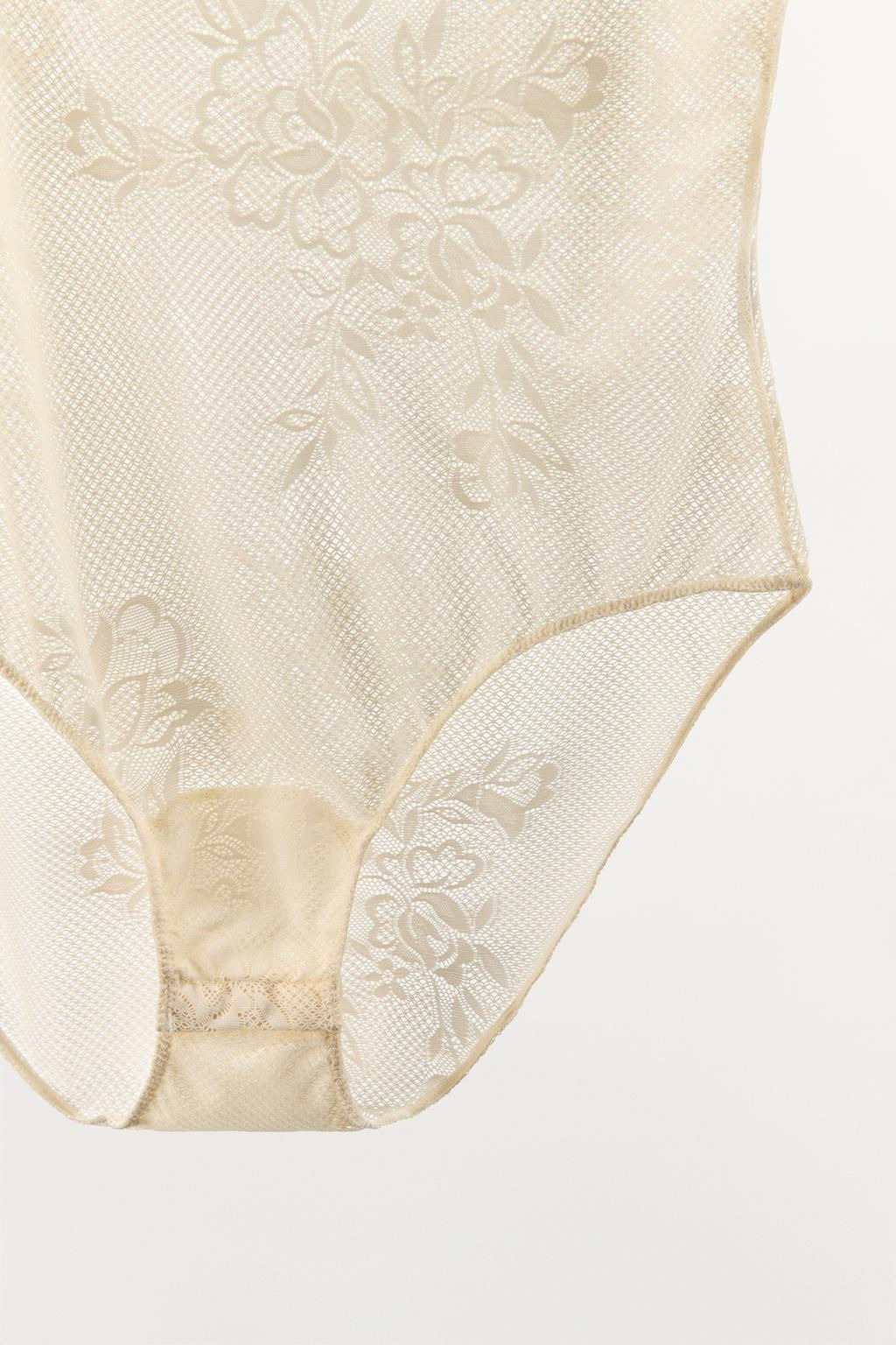 EMBROIDERED MESH BODYSUIT - Zara фото 10