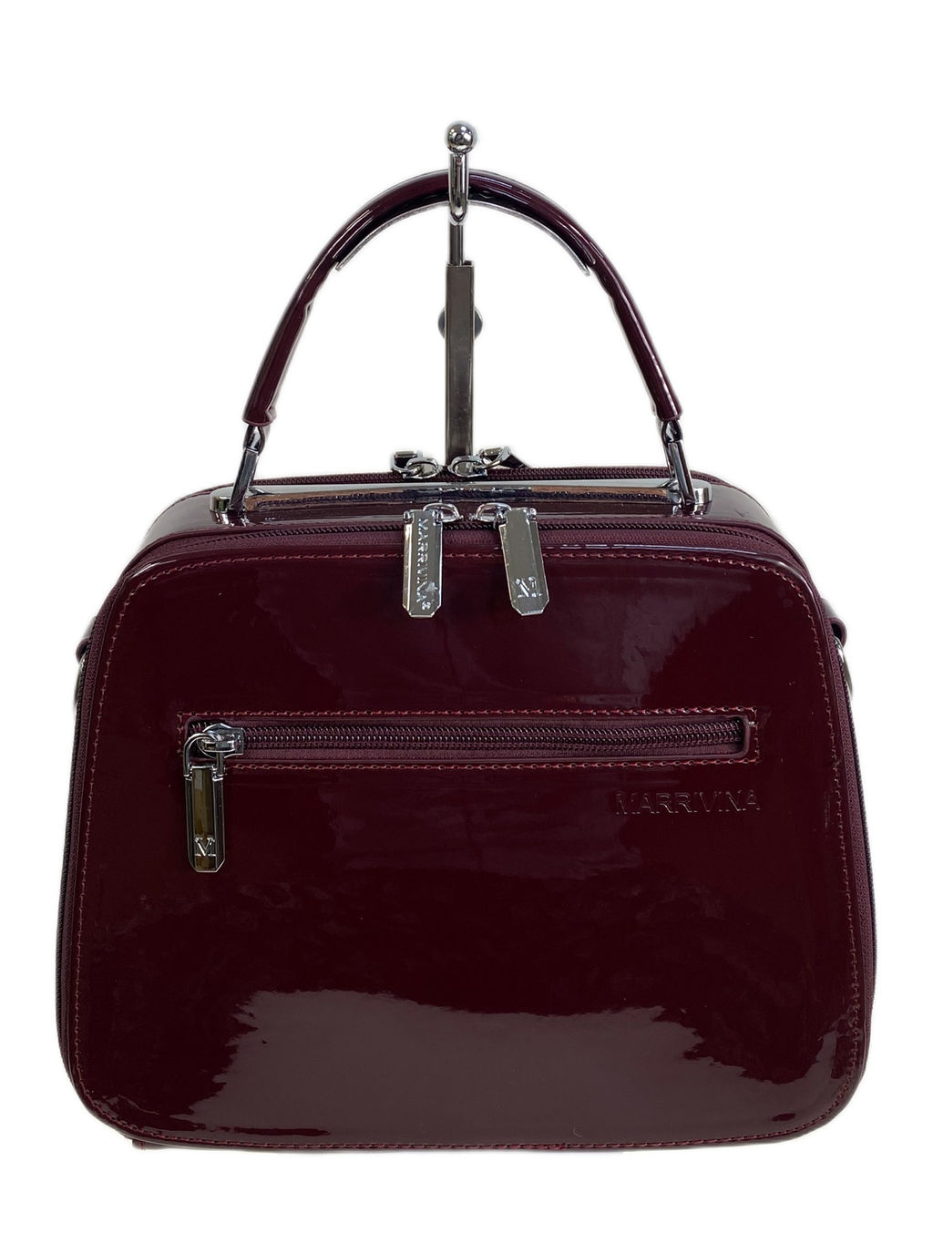 Женская сумка из искусственной кожи, цвет бордовый - Greta фото 2