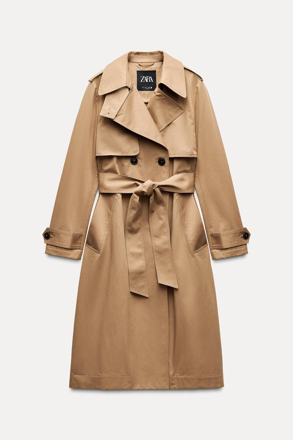 ZW COLLECTION WATER-REPELLENT TRENCH COAT - Zara фото 5