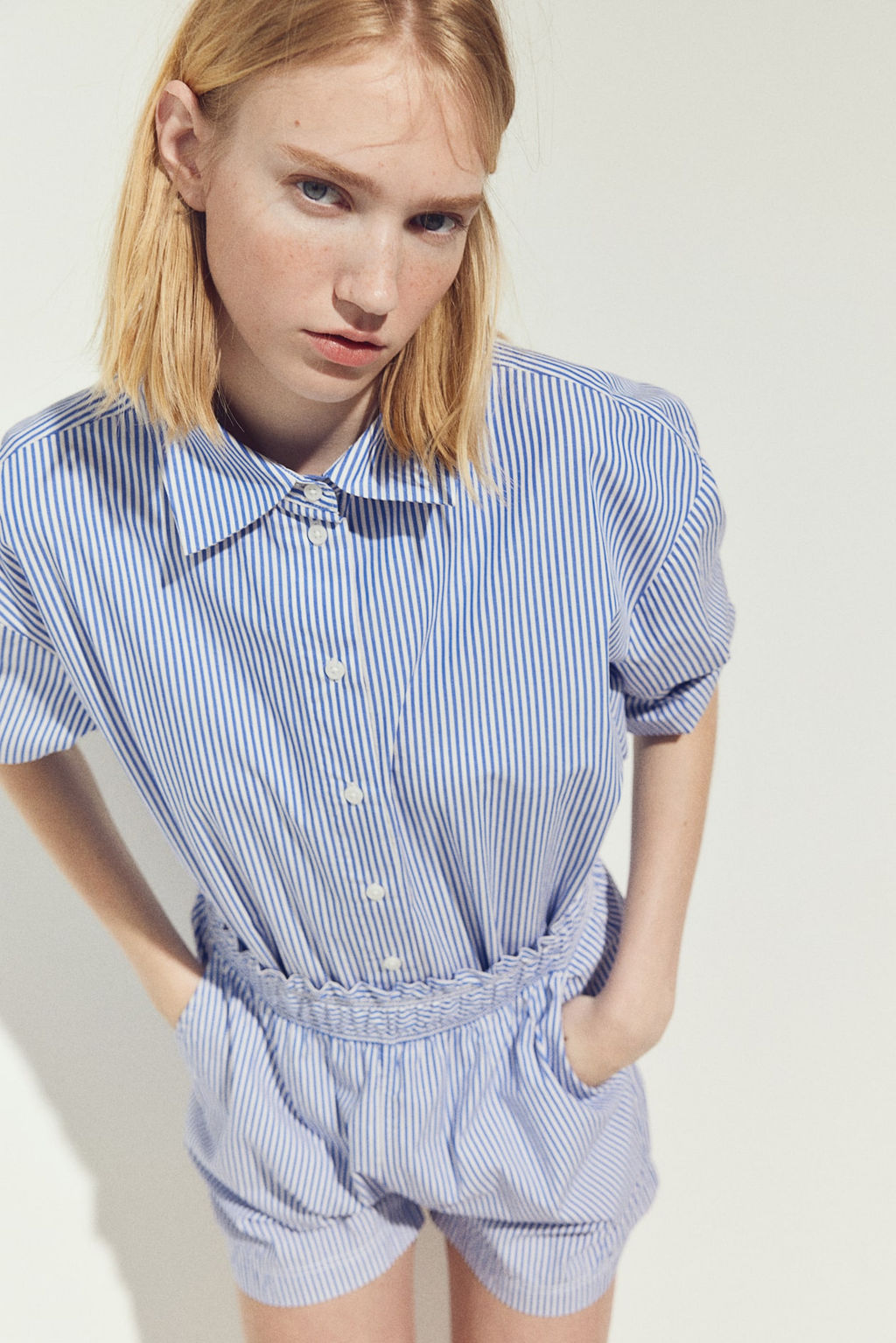 Camisa de algodon con diseno de rayas - H&m фото 3