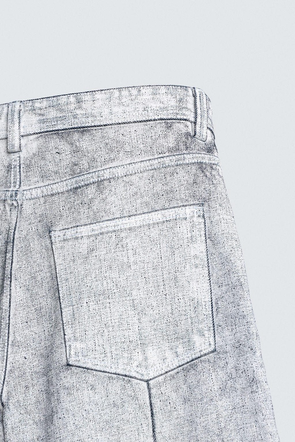 WAXED FINISH BAGGY FIT JEANS - Zara фото 10