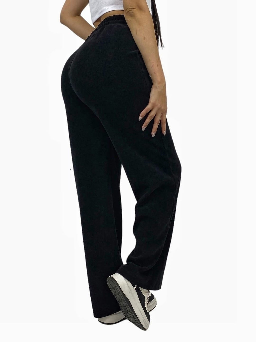 Брюки палаццо вельвет