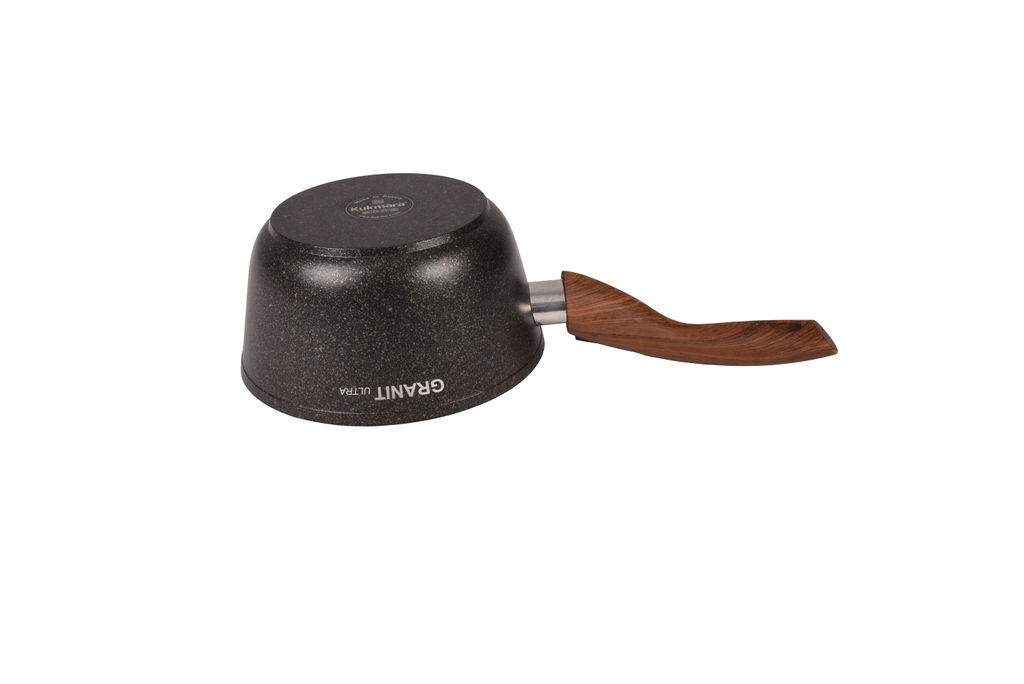 Ковш 1,5л с носиком со съемной ручкой,со стекл. крышкой, АП линия Granit Ultra Induction кгои0156а - Kukmara фото 4