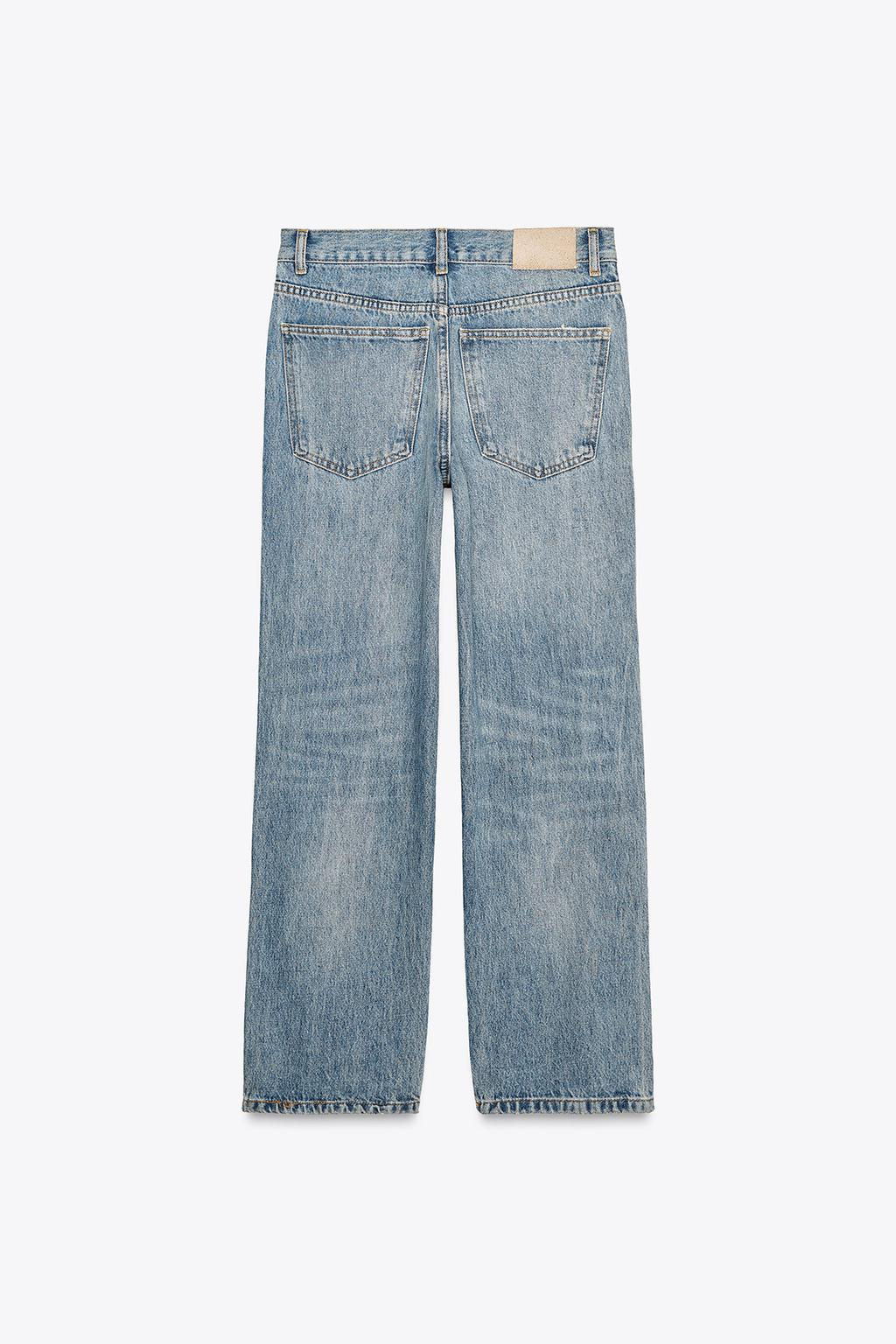 ZW COLLECTION CROPPED STRAIGHT HIGH-WAIST JEANS - Zara фото 15