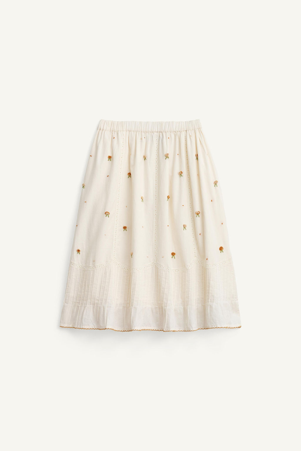 LIMITED EDITION EMBROIDERED FLORAL MIDI SKIRT - Zara фото 8