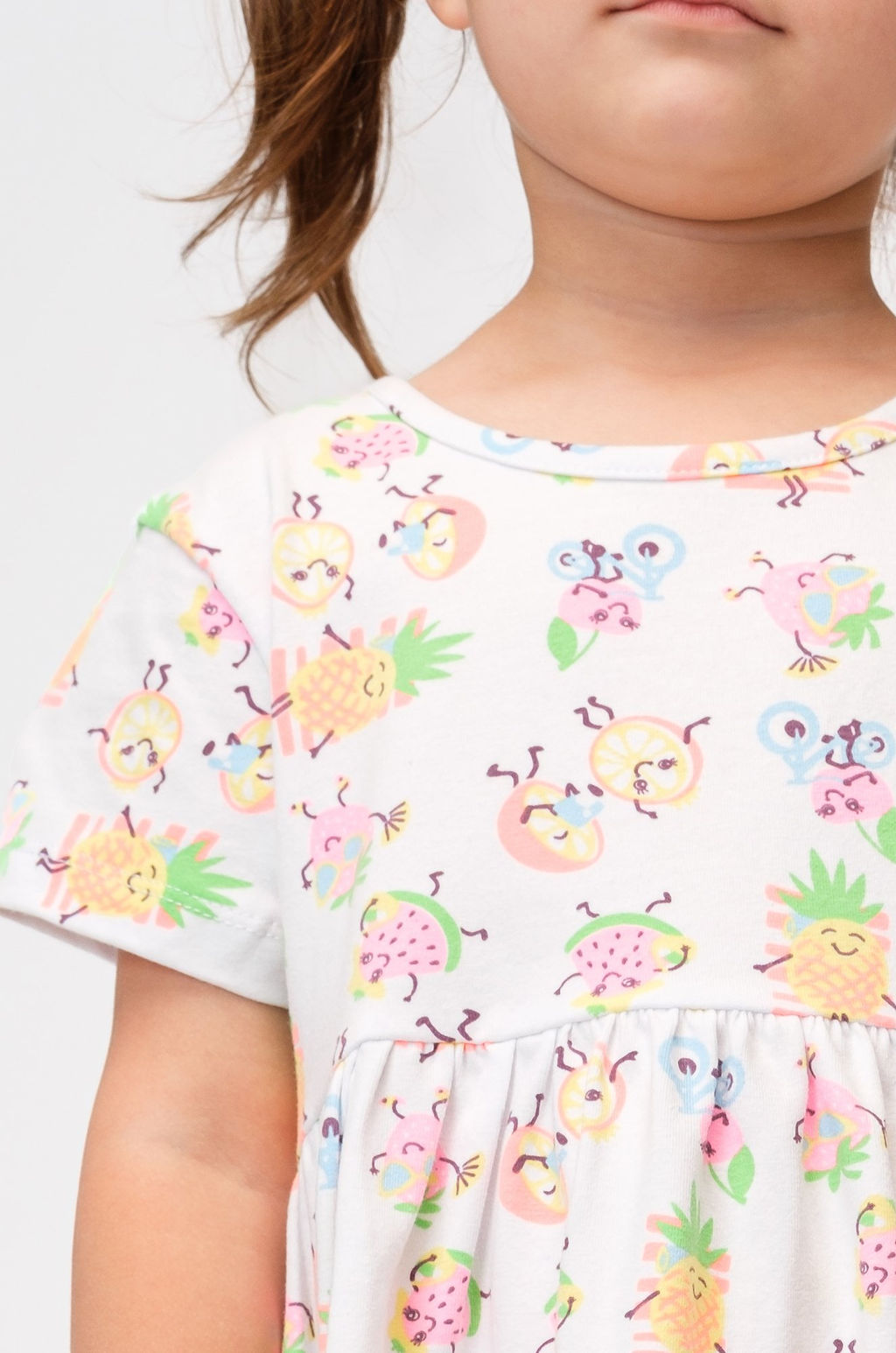 Летнее хлопковое платье с лайкрой для девочки Bonito  фото 10