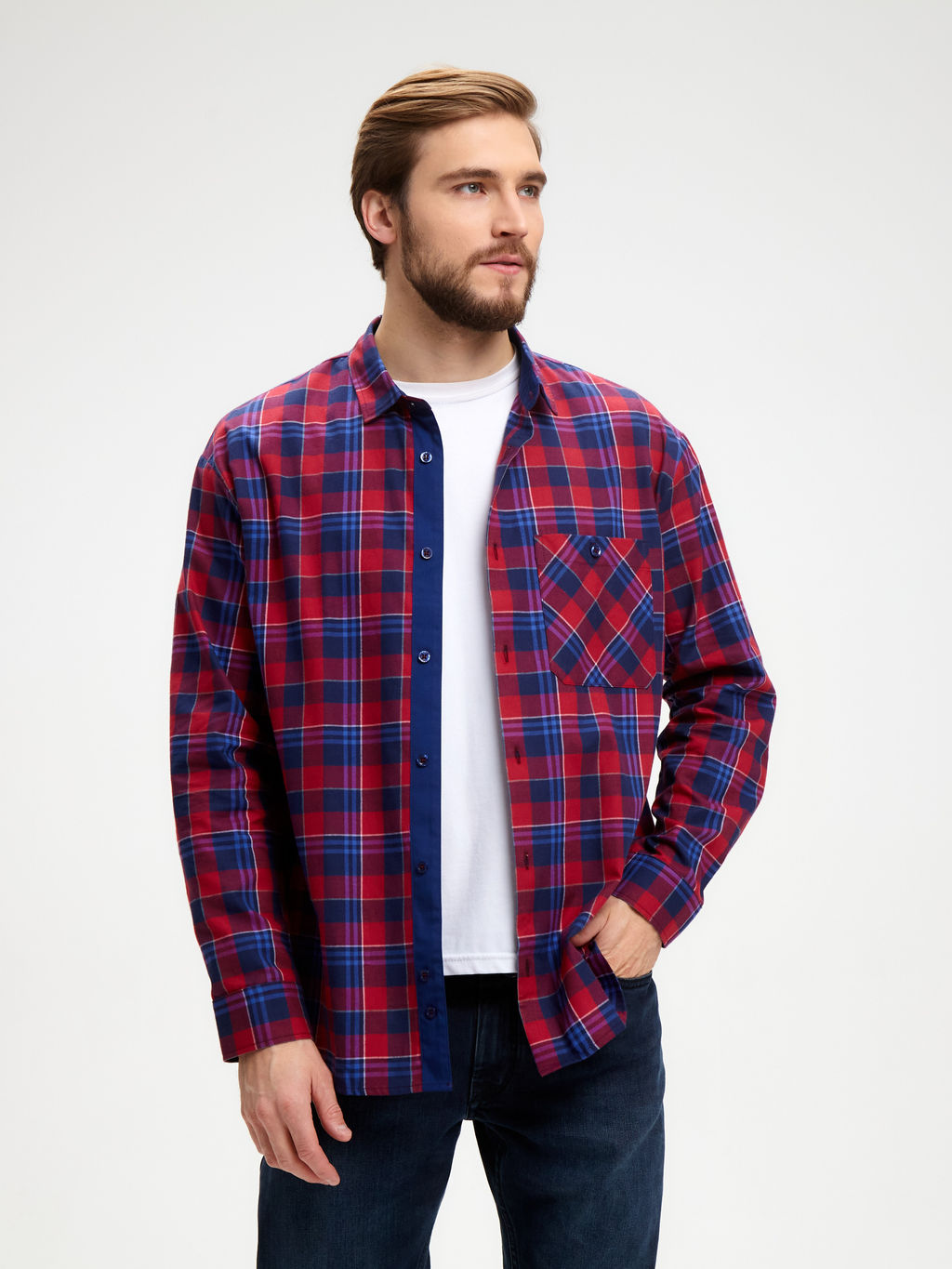 Сорочка мужская длинный рукав GREG S625/111/4604/P/1  фото 8