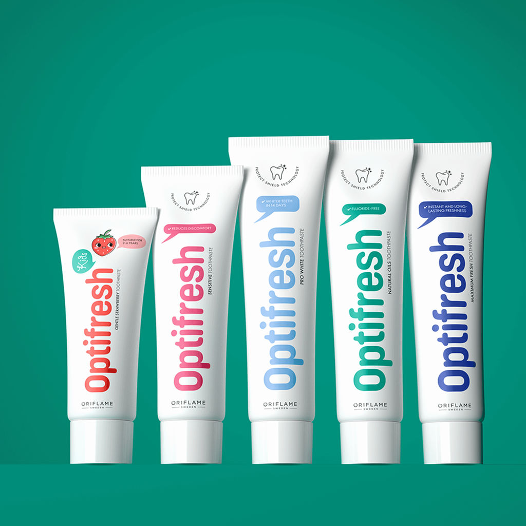Детская зубная паста с клубничным вкусом Optifresh - Oriflame фото 5