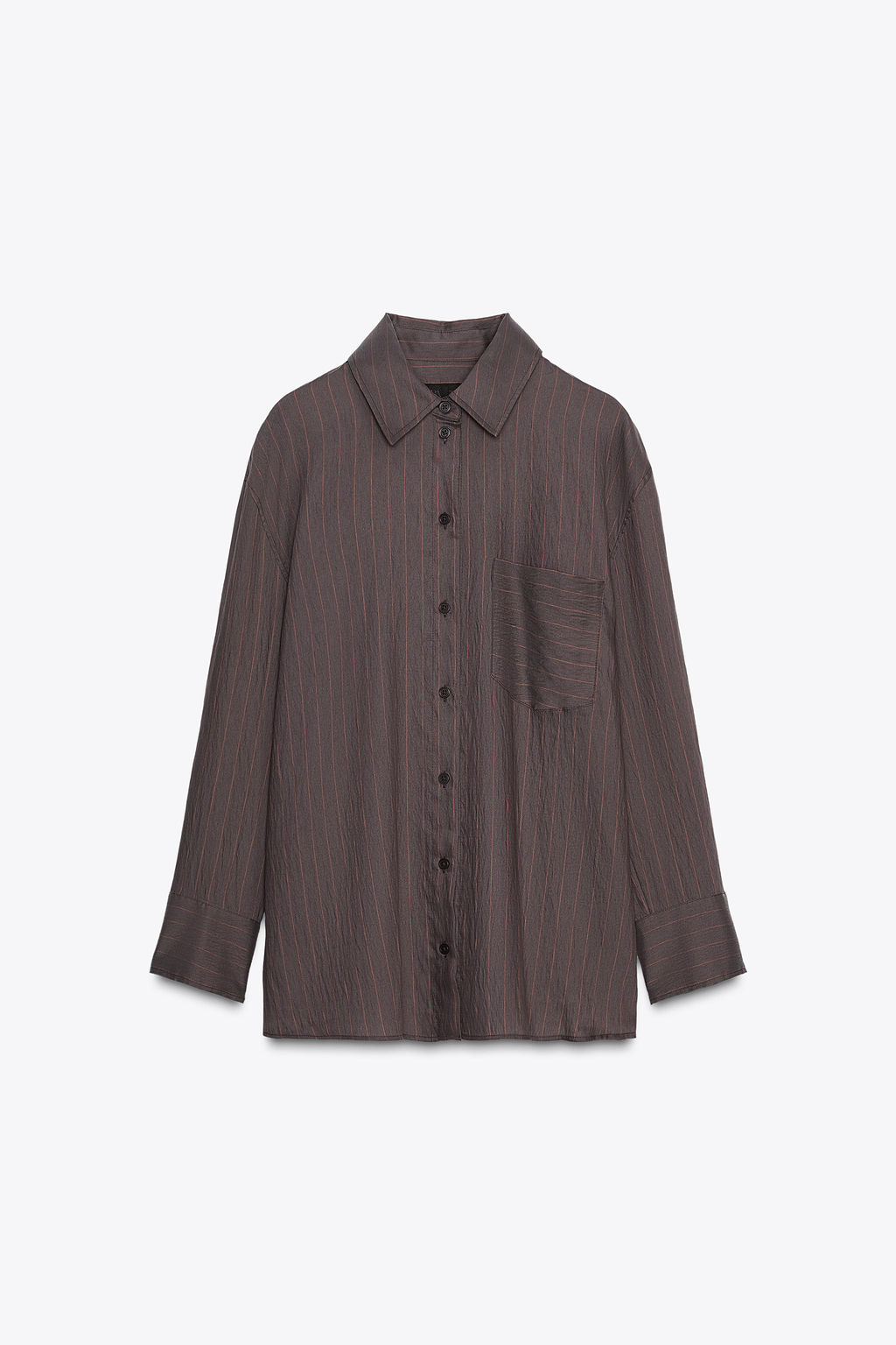 OVERSIZE STRIPED SHIRT ZW COLLECTION - Zara фото 5