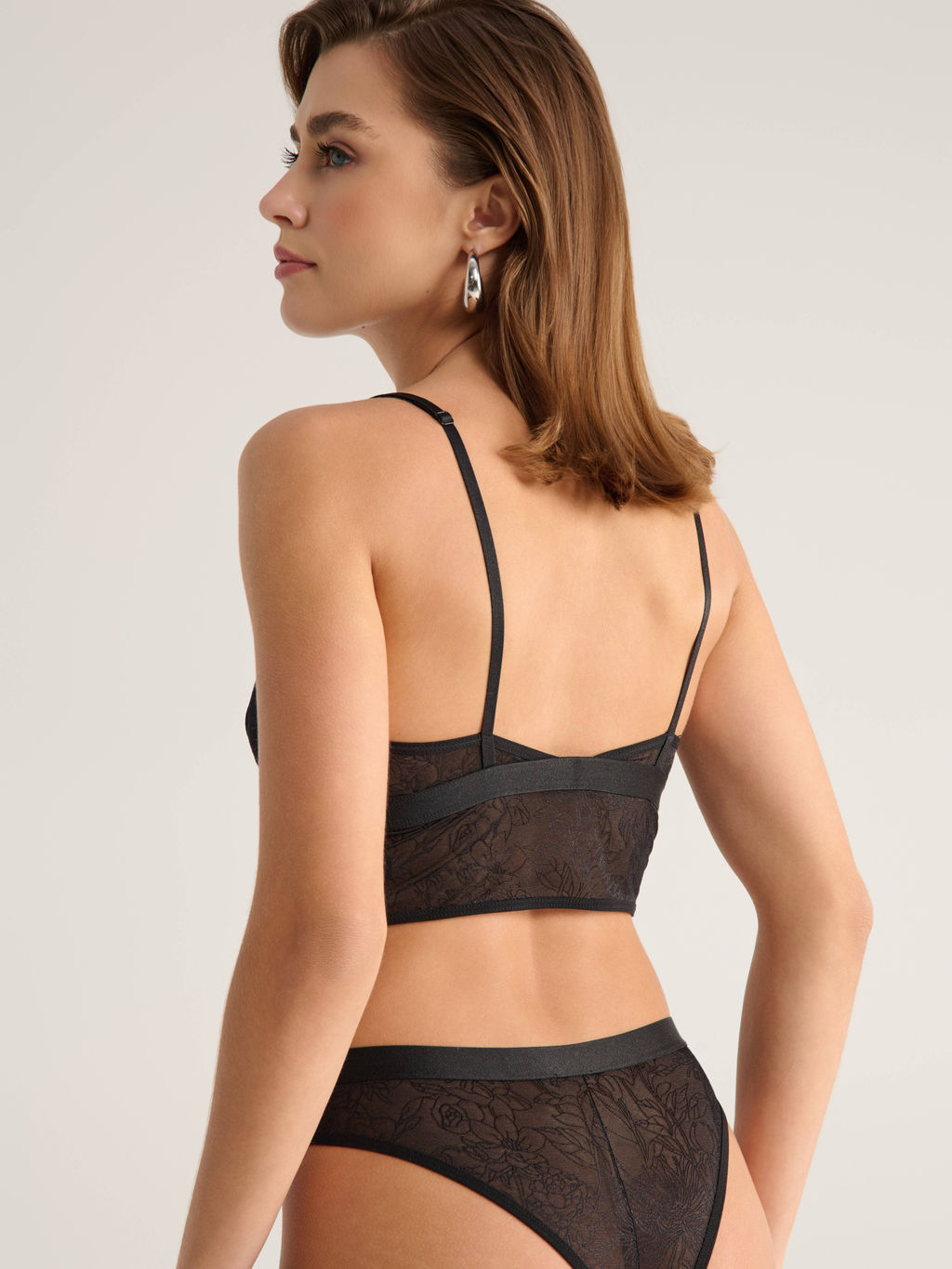 CONTE FLORAL TATTOO LBE 2870 Бюстье женское black - Conte elegant фото 4