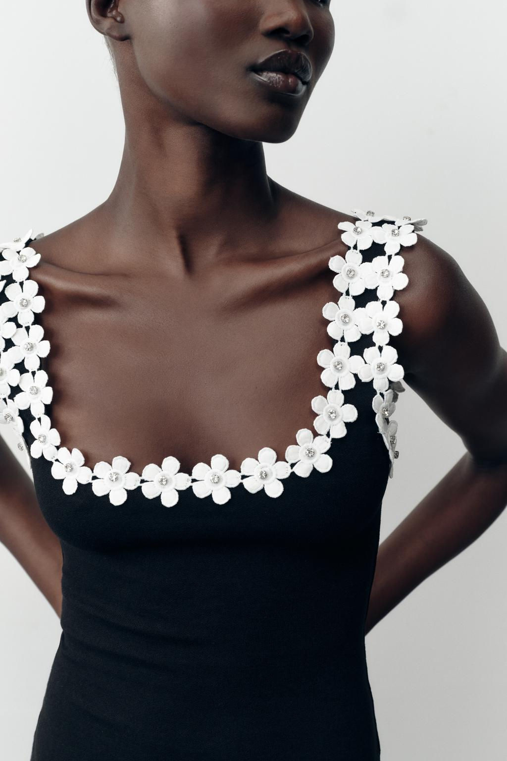 FLORAL HARDWARE STRETCH DRESS - Zara фото 3