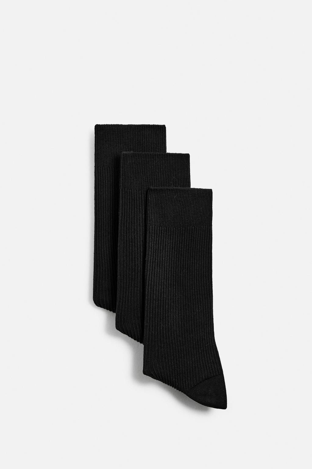 PACK OF 3 RIBBED SOCKS - Zara фото 4