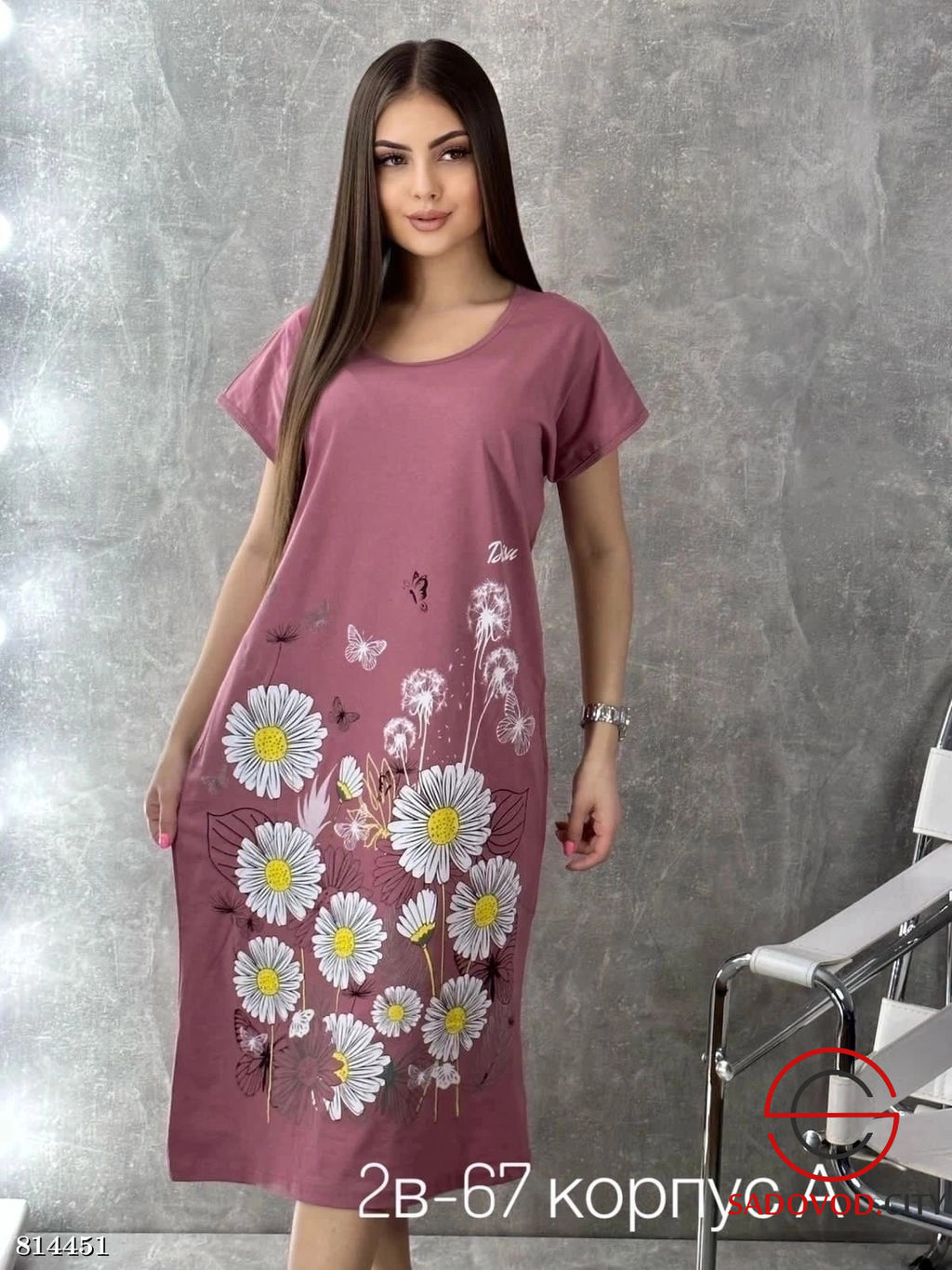 Туника женская с цветами