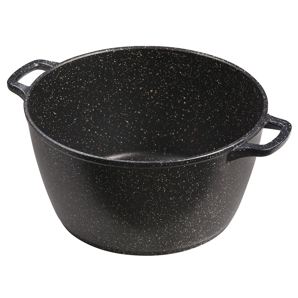 Кастрюля с антипригарным покрытием 5л, д26см Гранит, h13см, s0,4см, литые ручки, стеклянная крышка с пароотводом, подарочная упаковка (Россия) - Домашняя мода фото 2