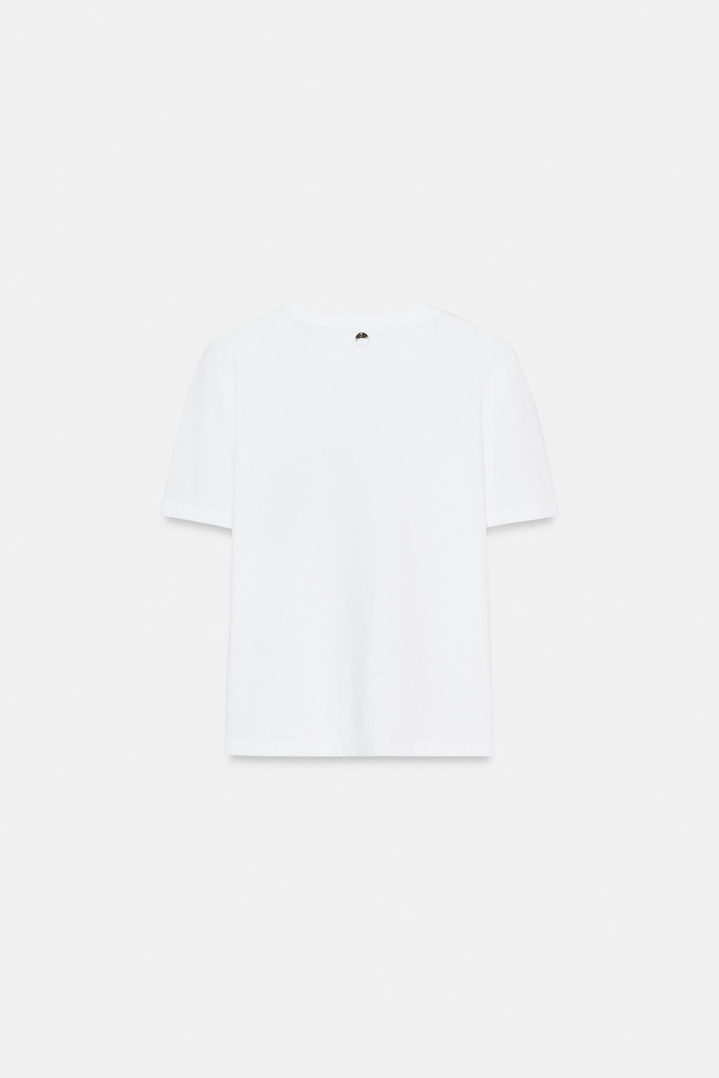 CAMISETA BOLSILLO CONTRASTE / Blanco - Zara фото 7