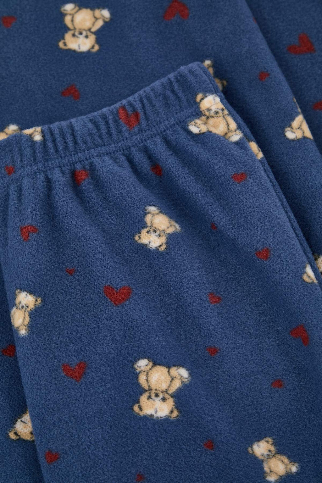 Ekru Ay?c?k ve Kalp Desenli K?sl?k Polar Orme Pijama Tak?m? THMAW26PT00150 - Trendyolmilla фото 10