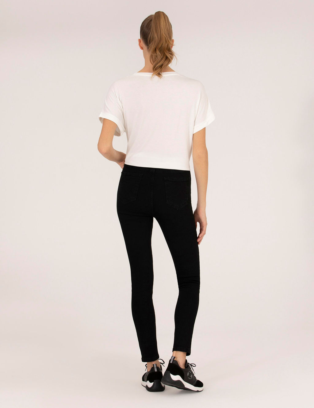 Siyah Skinny Fit Jean Pantolon