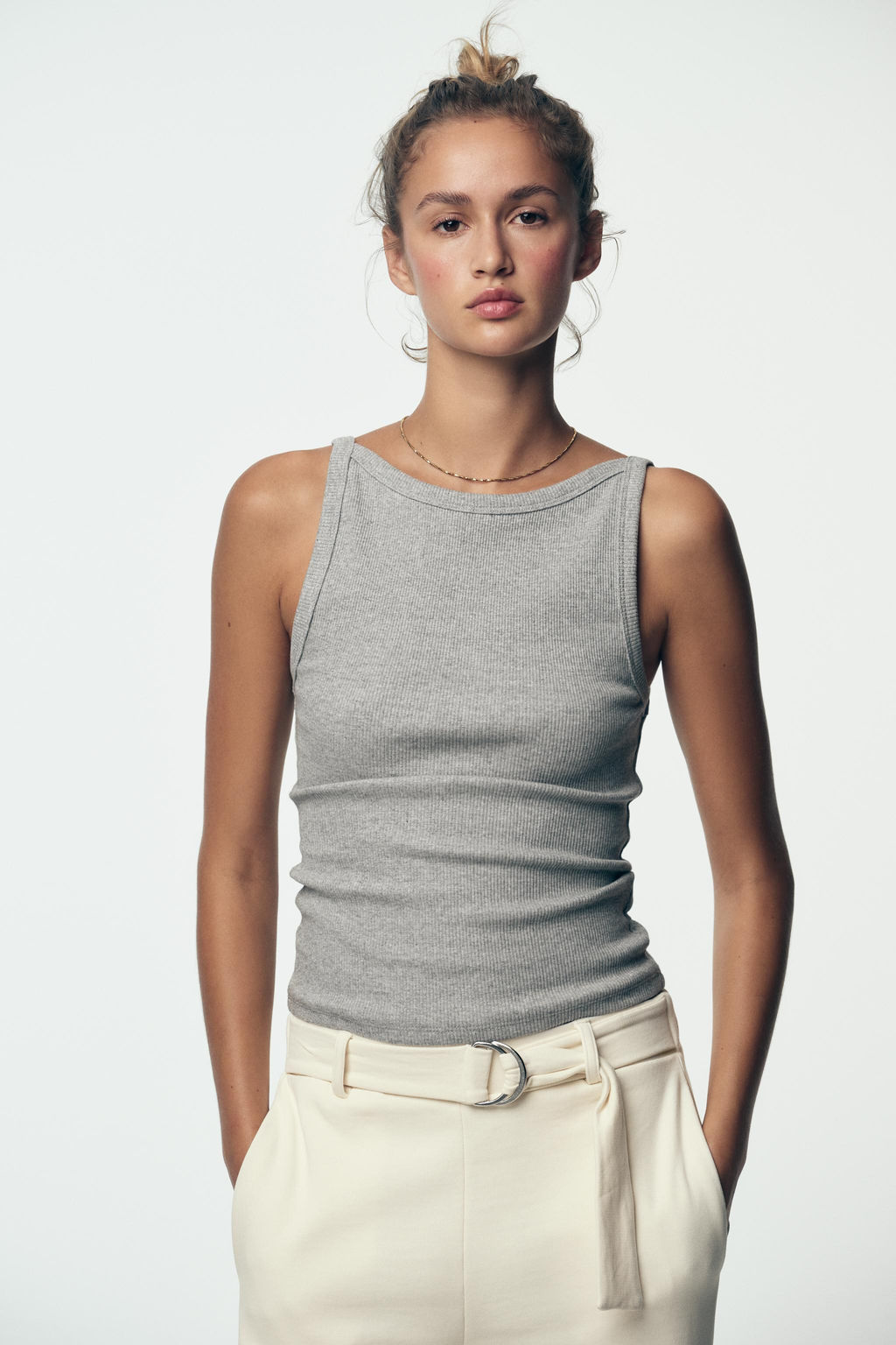 RIBBED HALTER TOP - Zara фото 11