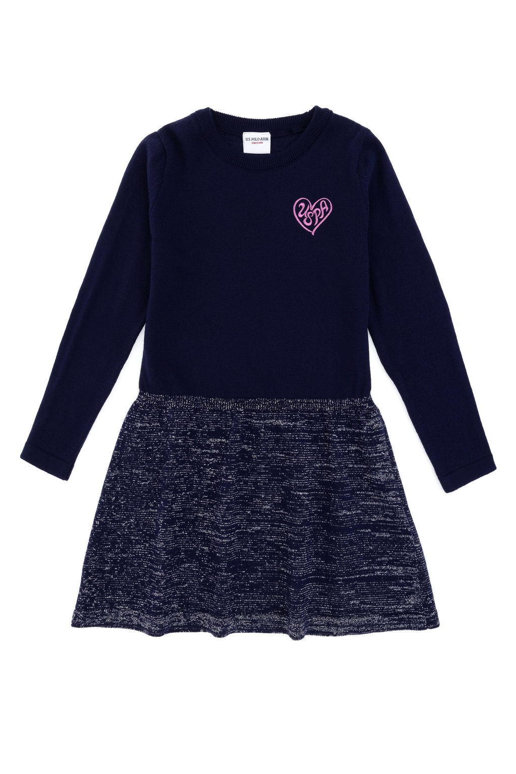 K_z _ocuk Lacivert Triko Elbise - U.s. polo assn фото 3