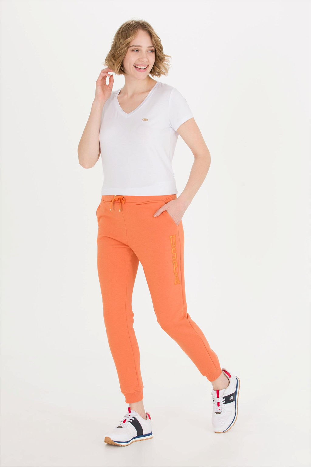 Женские красные спортивные штаны - U.s. polo assn фото 10