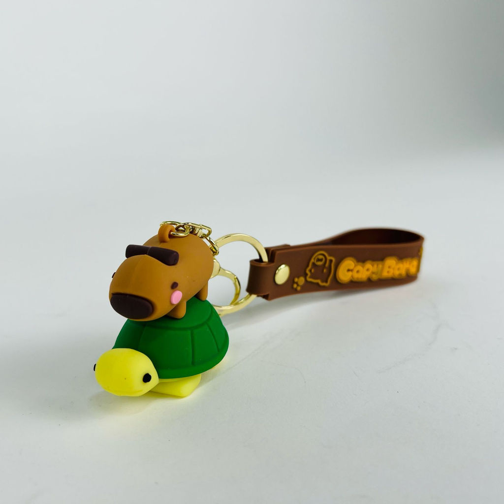 Брелок из резины CapyBara - Капибара на животном в ассортименте
