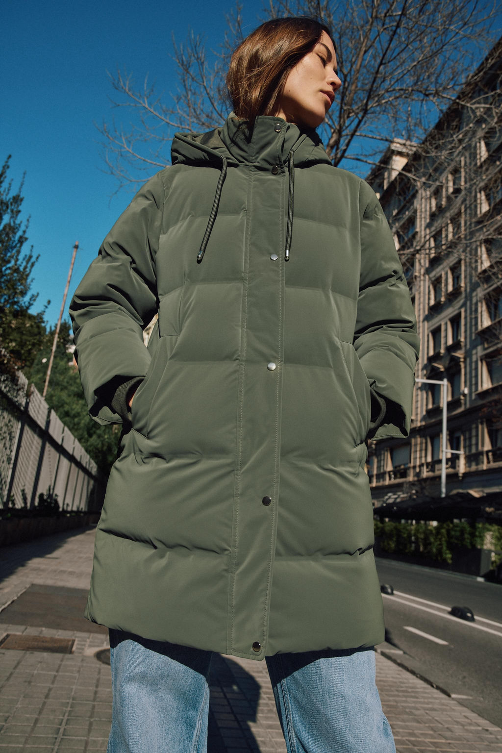 SEMI-LONG RUBBERISED WINDPROOF ANORAK - Zara фото 11