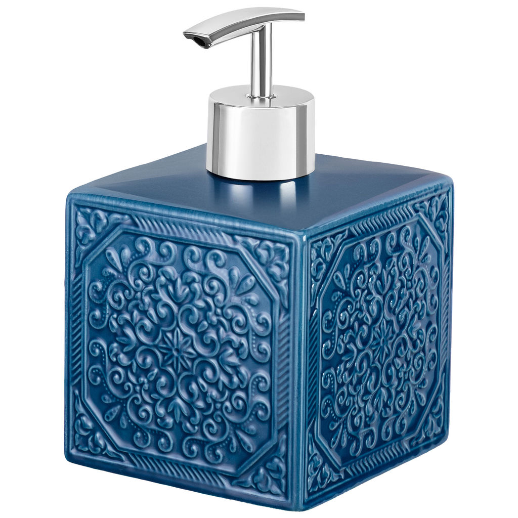 Диспенсер 450 мл 8,5*8,5*14 см, синий
