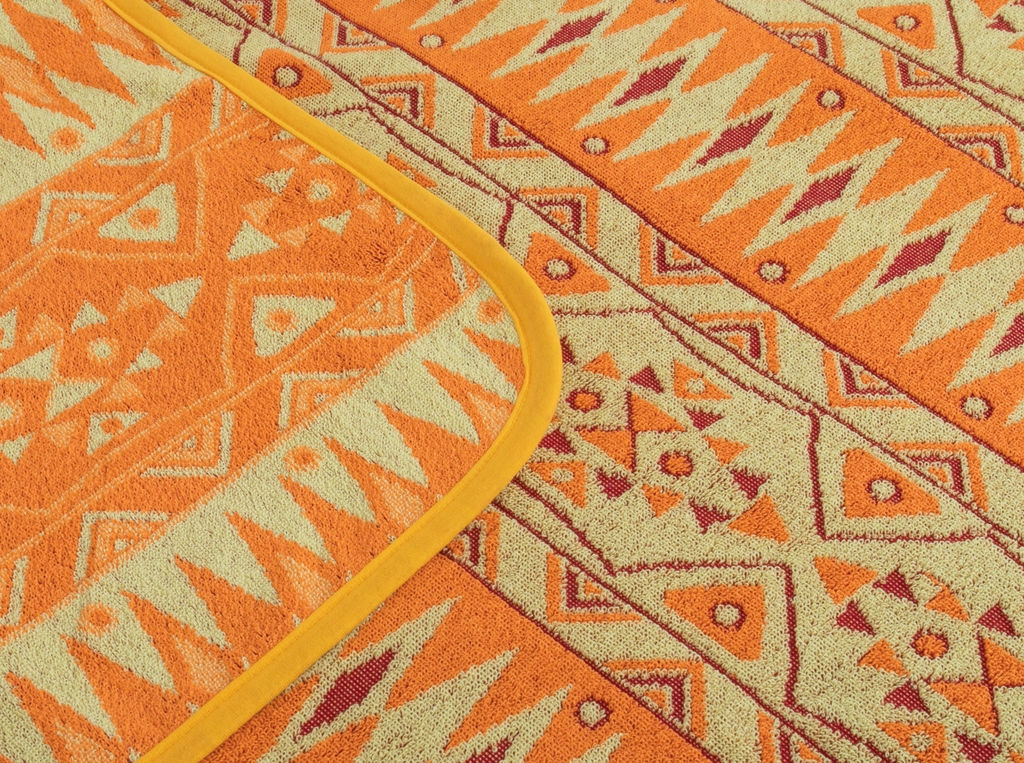 Плед 5с081.400.1 Афро-мотив1(3-лимонно-оранж1) 103х160 см