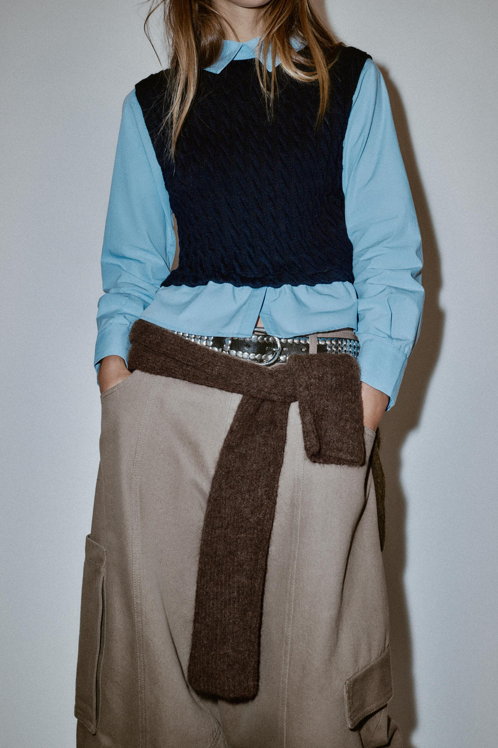 CONTRAST POPLIN SHIRT - Zara фото 5