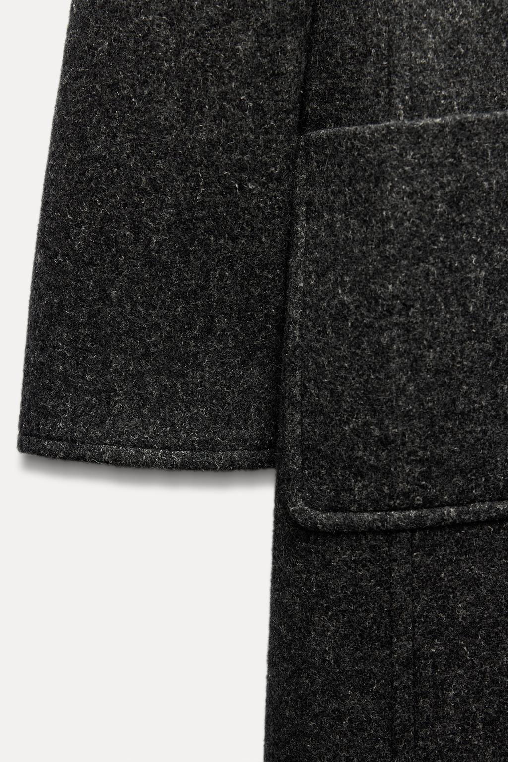 ZW COLLECTION MANTECO WOOL BLEND COAT - Zara фото 8