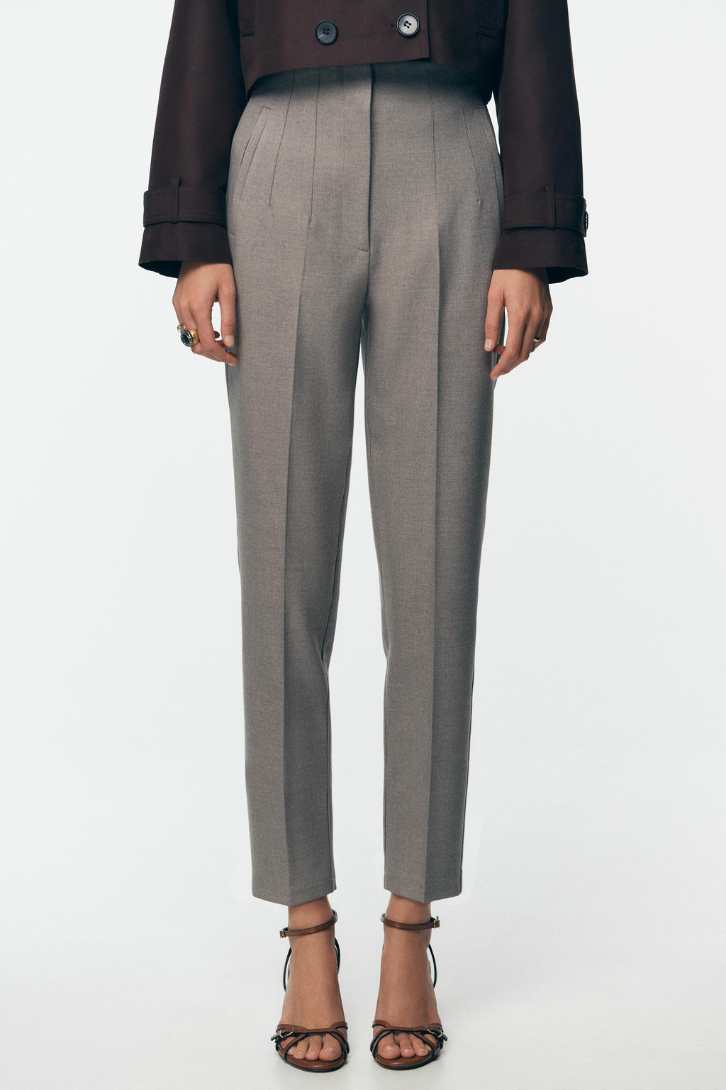 HIGH-WAIST TROUSERS