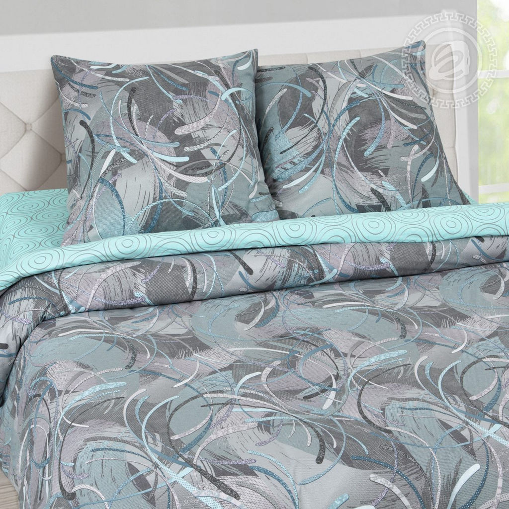 Танго 2,0 сп./Пододеяльник: 1 шт. - 215*175; Простыня на резинке: 1 шт. - 200*160; Наволочка: 2 шт. - 70*70; DE LUXE с простынью на резинке - Артпостель фото 2