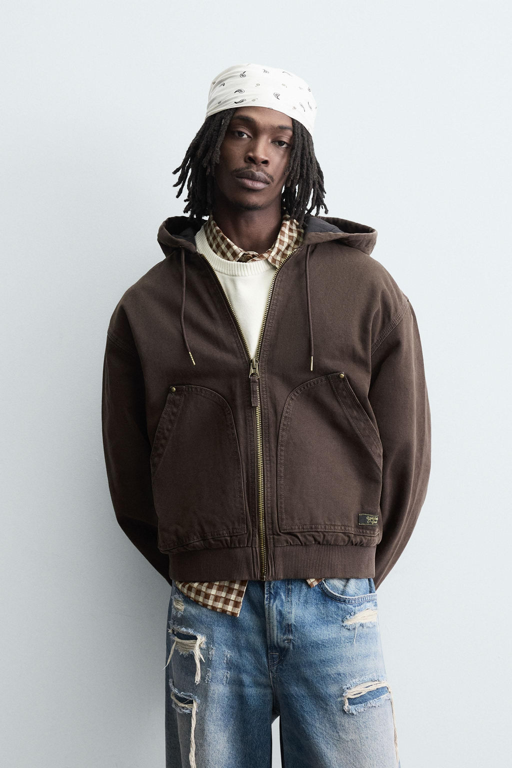 QUILTED HOODED JACKET - Zara фото 2