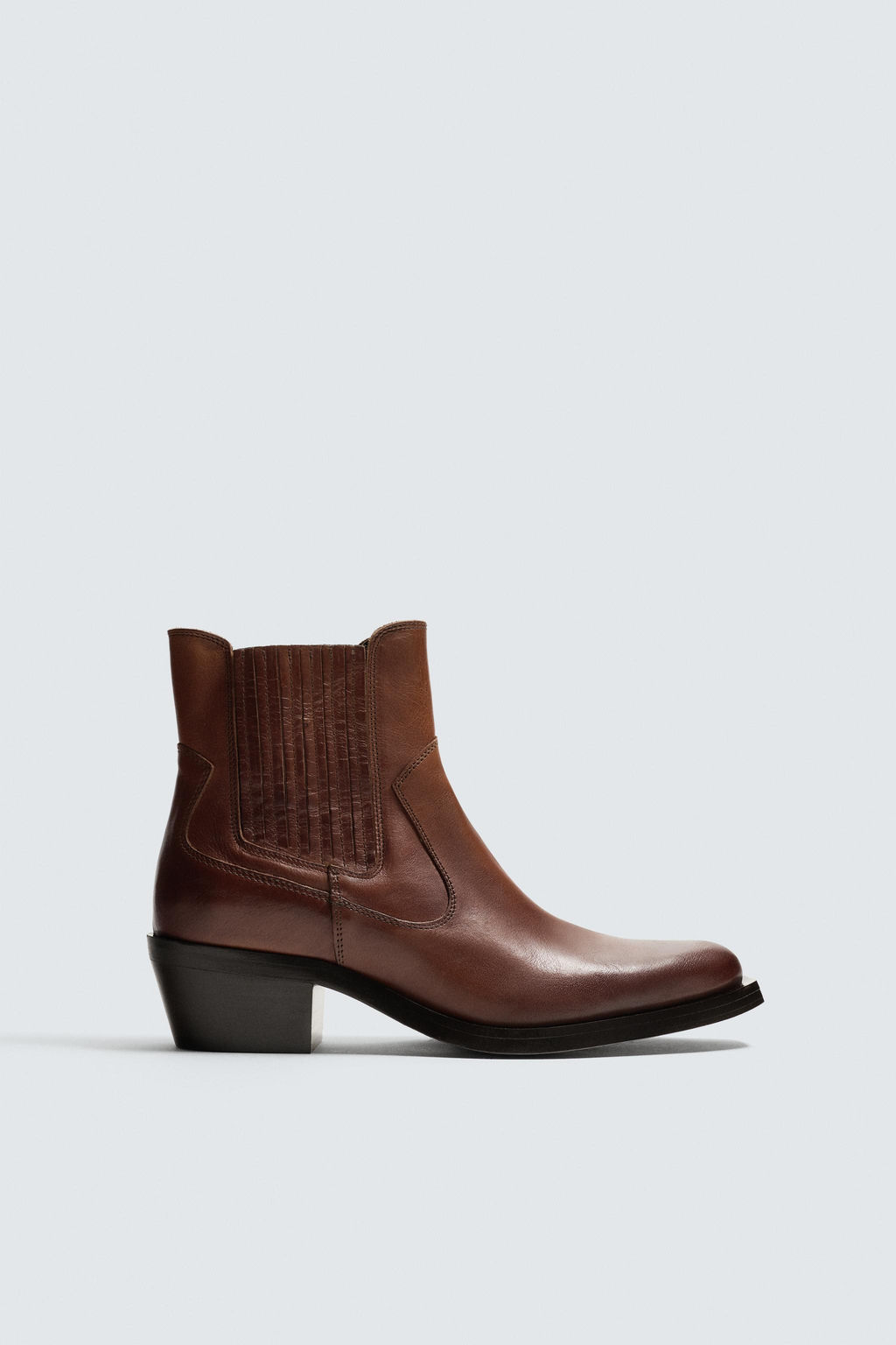 LIMITED EDITION COWBOY LEATHER BOOTS - Zara фото 5
