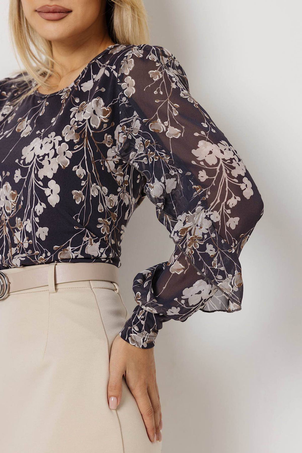 Блузка женская 7092/02/Коричневый - Rise фото 5